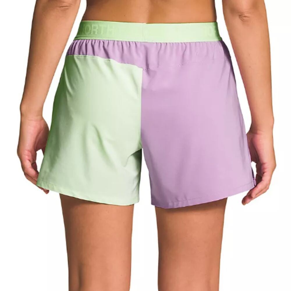 The North Face Women's Wander 2-Toned Shorts in Purple/Green, Size XXL - Picture 2 of 2
